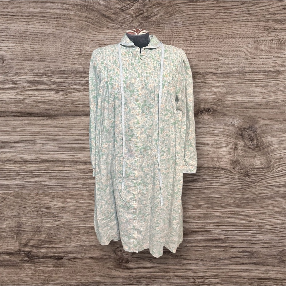 Vintage Boussac French Fabrics Models Coat Housecoat Duster Robe  Floral Size 14